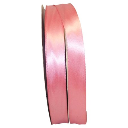 RELIANT RIBBON 0.875 in. 100 Yards Double Face Satin Ribbon, Dusty Rose 4950-067-05C